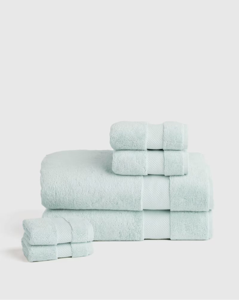 turkish ultra plush bath sheet bundle mist  set of 6