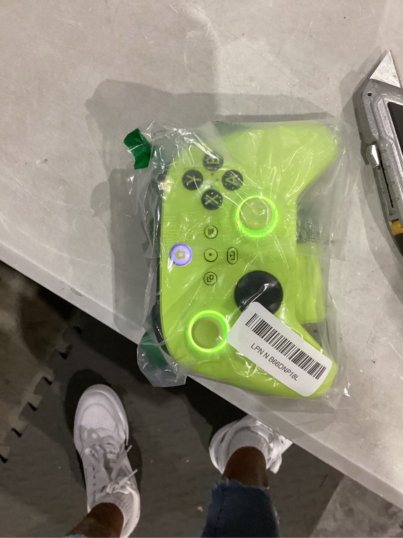 Condition photo showing Good Condition for w&o wireless controller for with xbox one, xbox series x/s, xbox one x/s, pc, with rgb led light, mappable buttons, with 2.4ghz wireless adapter gamepad (electric volt)