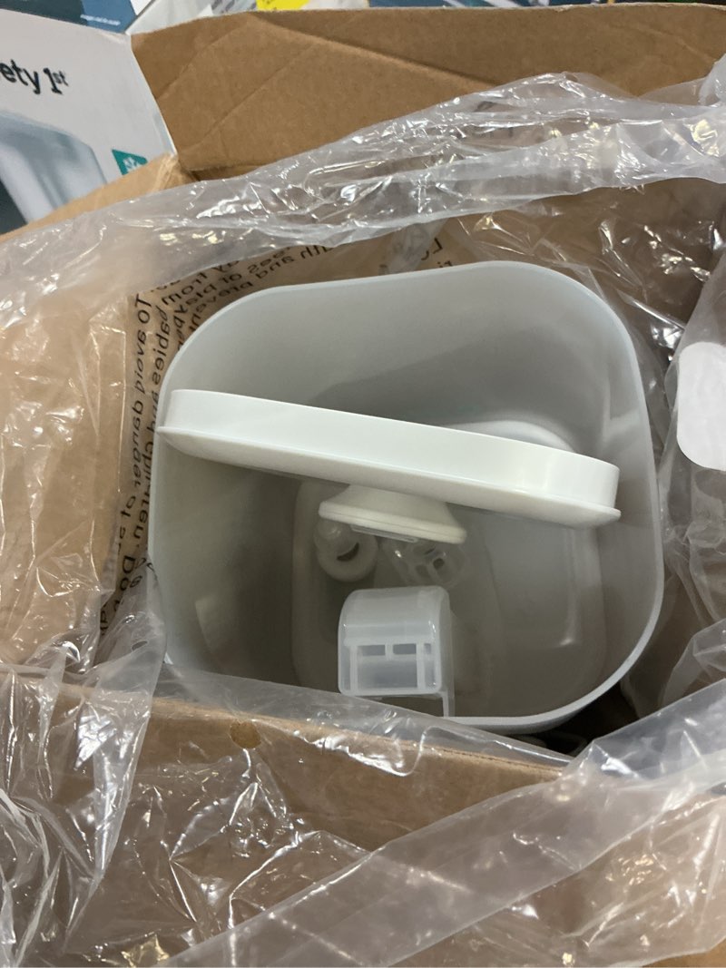Condition photo showing As Is for safety 1st easy-fill cool mist humidifier, white