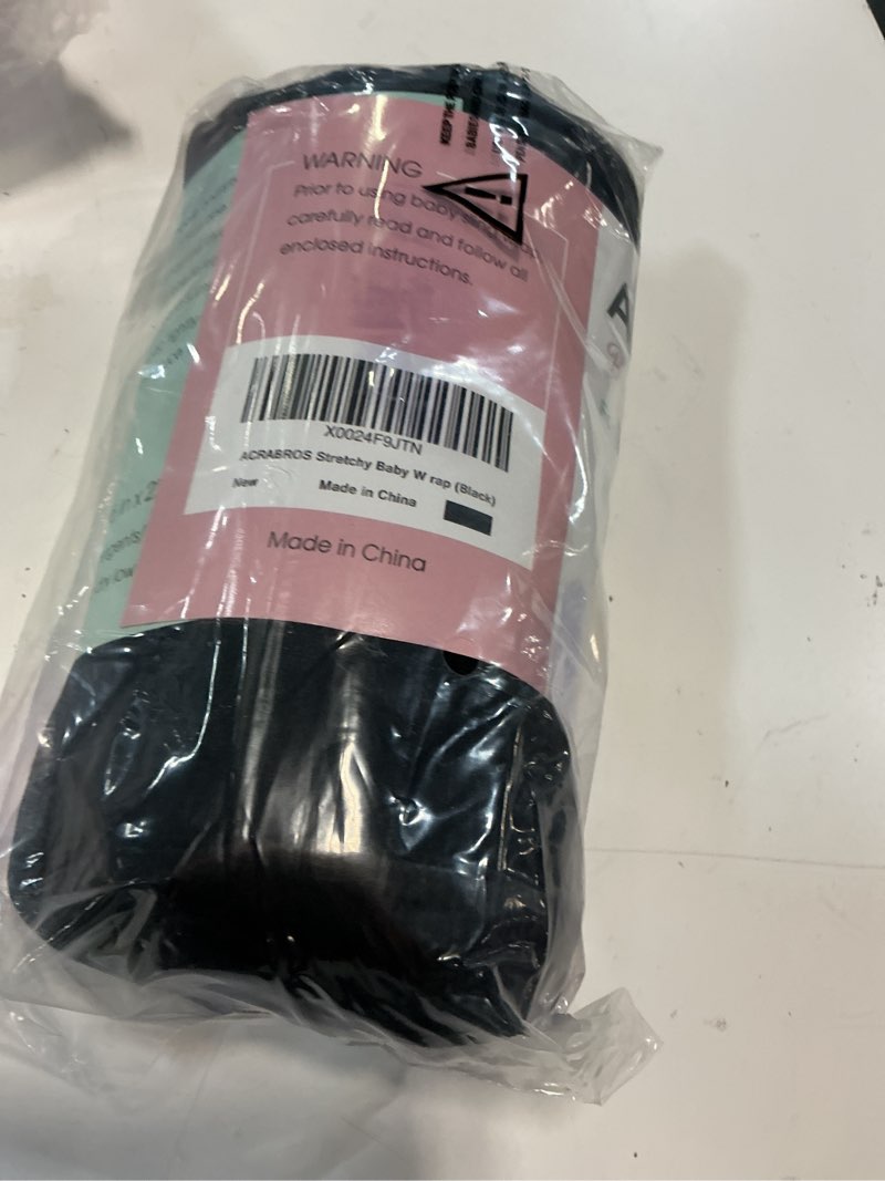 Condition photo showing New/Like New for acrabros baby wrap carrier,hands free baby carrier sling,lightweight,breathable,softness,perfect for newborn infants and babies shower gift,black