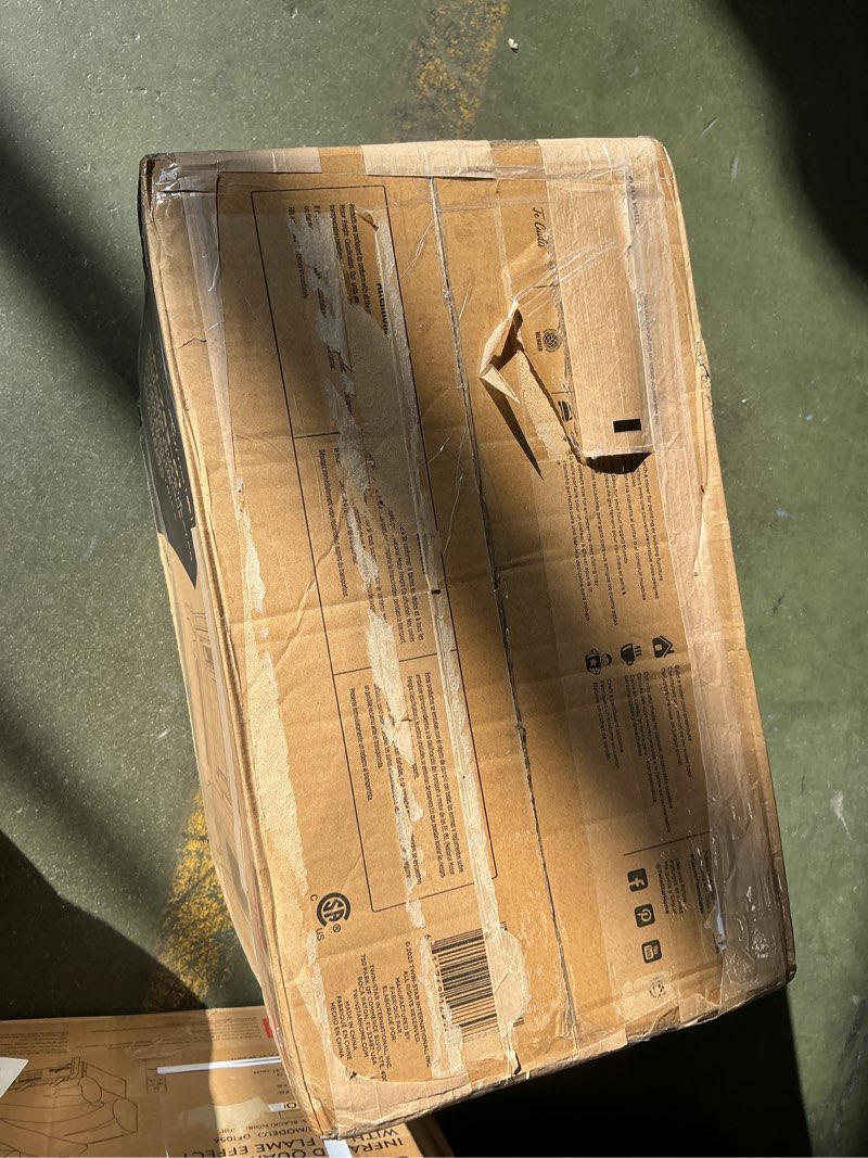 Condition photo showing New/Like New for ClassicFlame 17.5 W Infrared Quartz Electric Stove Heater  Black