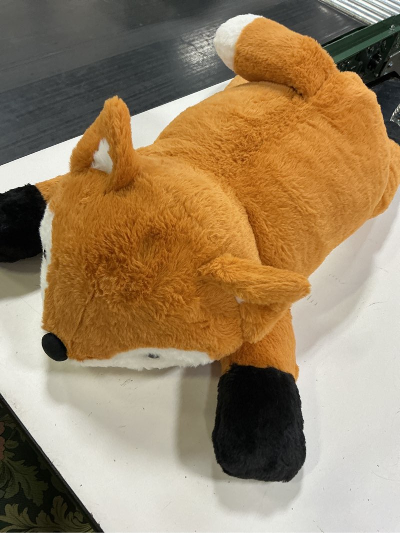 Condition photo showing Good Condition for gnomantic fox weighted stuffed animals - 28 inch 5.0 pounds weighted plushies fox - large plush stuffed animals pillow - cute plush toys gifts for kids & adults orange fox large fox
