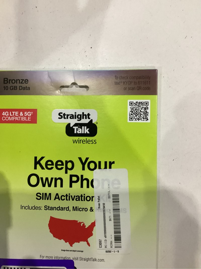 Condition photo showing New/Like New for straight talk strtzpbyopdu35-tri bring your own phone dual retail zipper pack