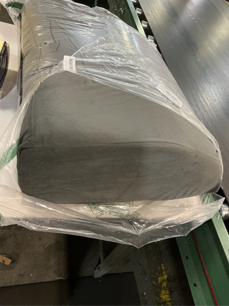 Condition photo showing Good Condition for Bedluxe Leg Elevation Pillows, Leg Pillows for Sleeping, Cooling Gel Memory Foam Top, Wedge Pillow for Legs, Leg Wedges for Circulation, Swelling, After Surgery - Removable Cover (8 Inch, Dark Grey) 22*24+8 Dark Grey