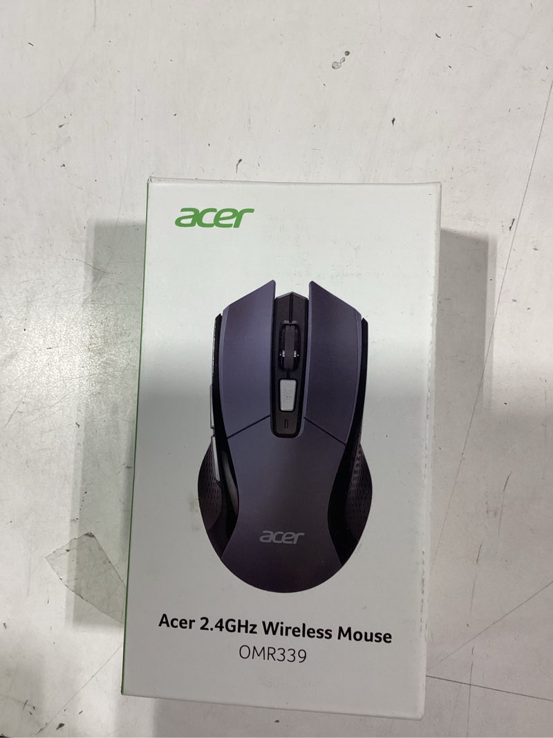 Condition photo showing New/Like New for acer wireless mouse for laptop, 2.4ghz computer mouse 5 adjustable dpi office cordless usb mice with usba receiver, 6 buttons, 4000 dpi, medium to large sized hands compatible with pc, laptop, desktop