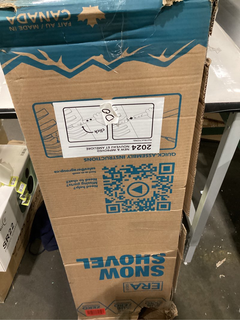 ERA Infinity Snow Shovel — 21-inch Pusher-Style Blade, Red/Black