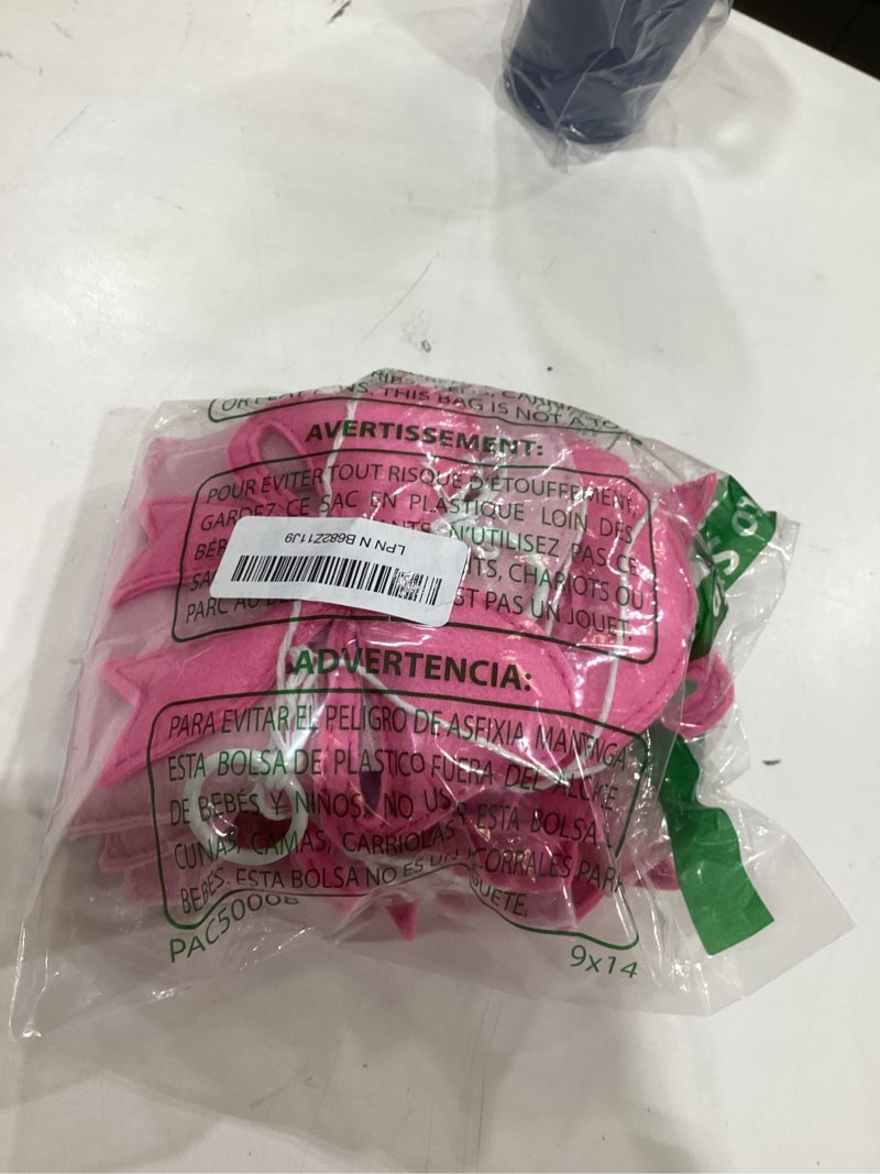 Condition photo showing New/Like New for pink bow 1/2 birthday decorations handmade felt pre-strung half way to one sign banner with pink bow for 6 months birthday half way to one baby girl decorations party nursery home wall fireplace decor