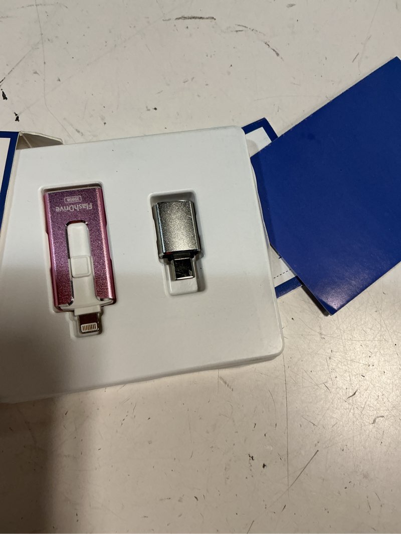 Condition photo showing Good Condition for mfi certified flash drive for iphone ipad 256gb, photo stick for external memory storage, easily back up and save photos videos, usb memory stick thumb drive for iphone/ipad/android/pc (rose pink)