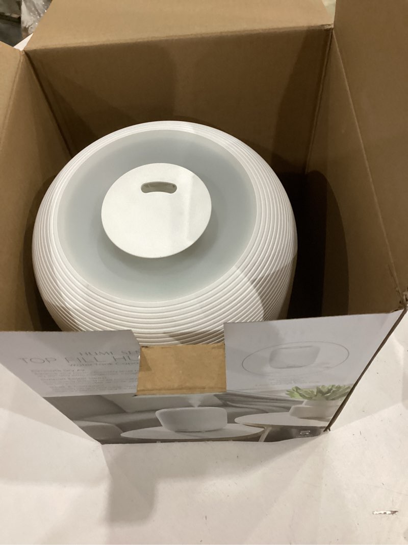 Condition photo showing As Is for pure enrichmentâ® humeâ„¢ sense top fill humidifier - patented magnetic suspension, auto mode humidity sensor, 3 mist settings, optional night light, optional aromatherapy, sleep mode & auto shut-off