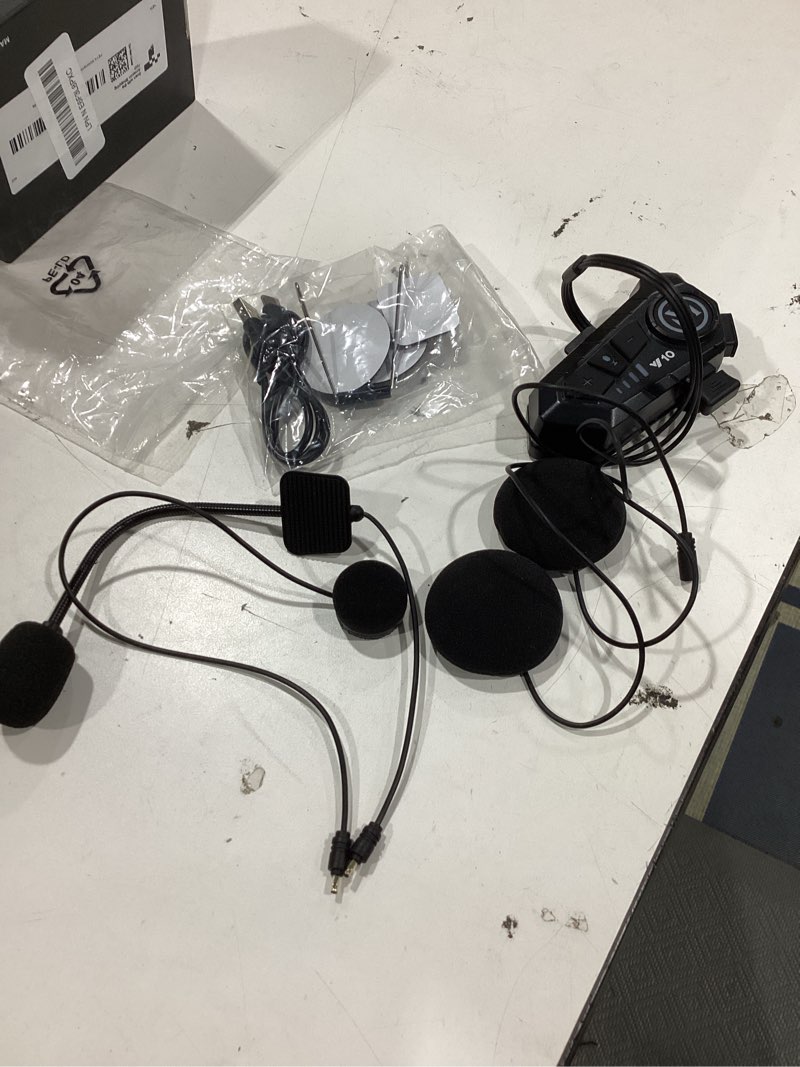 Condition photo showing Good Condition for feya motorcycle helmet speakers high battery life helmet headphone ipx6 automatic answer/call music control/intelligent noise/wake up siri, 2 different types of mic - compatible with all helmets - y10