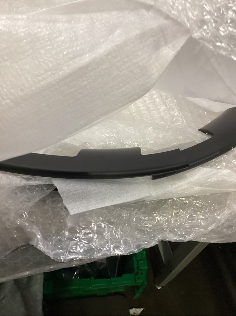 Condition photo showing As Is for for Tesla Model Y 21 Inch Wheel Rim Protector Hubcaps Uberturbine Wheels Rim Cover Tire Trim Rings Matte Black 4Pcs Model Y Accessories Matte Black 21 in
