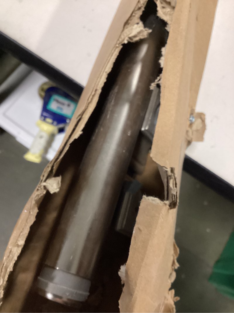 Condition photo showing As Is for H.VERSAILTEX Elegant Window Treatment Telescoping Double Curtain Rod Set with Classic Cap, 3/4-Inch 