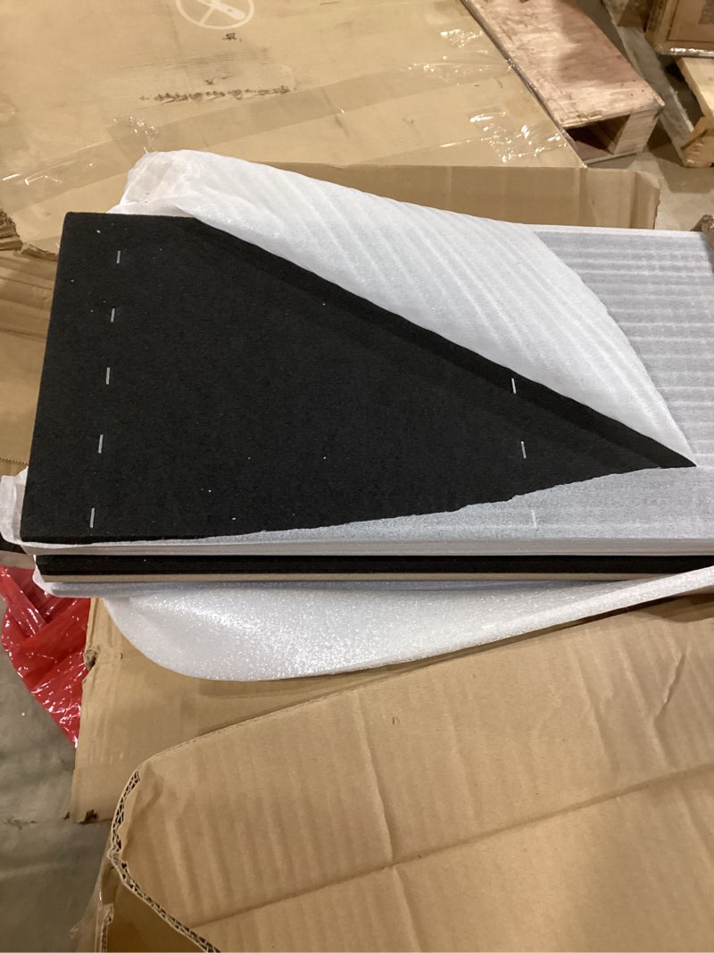 Condition photo showing New/Like New for Art3d 4-Piece Wood Slat Acoustic Panels for Stylish Decor and Noise Reduction, 3D Textured Panel for Ceiling and Wall, Oak