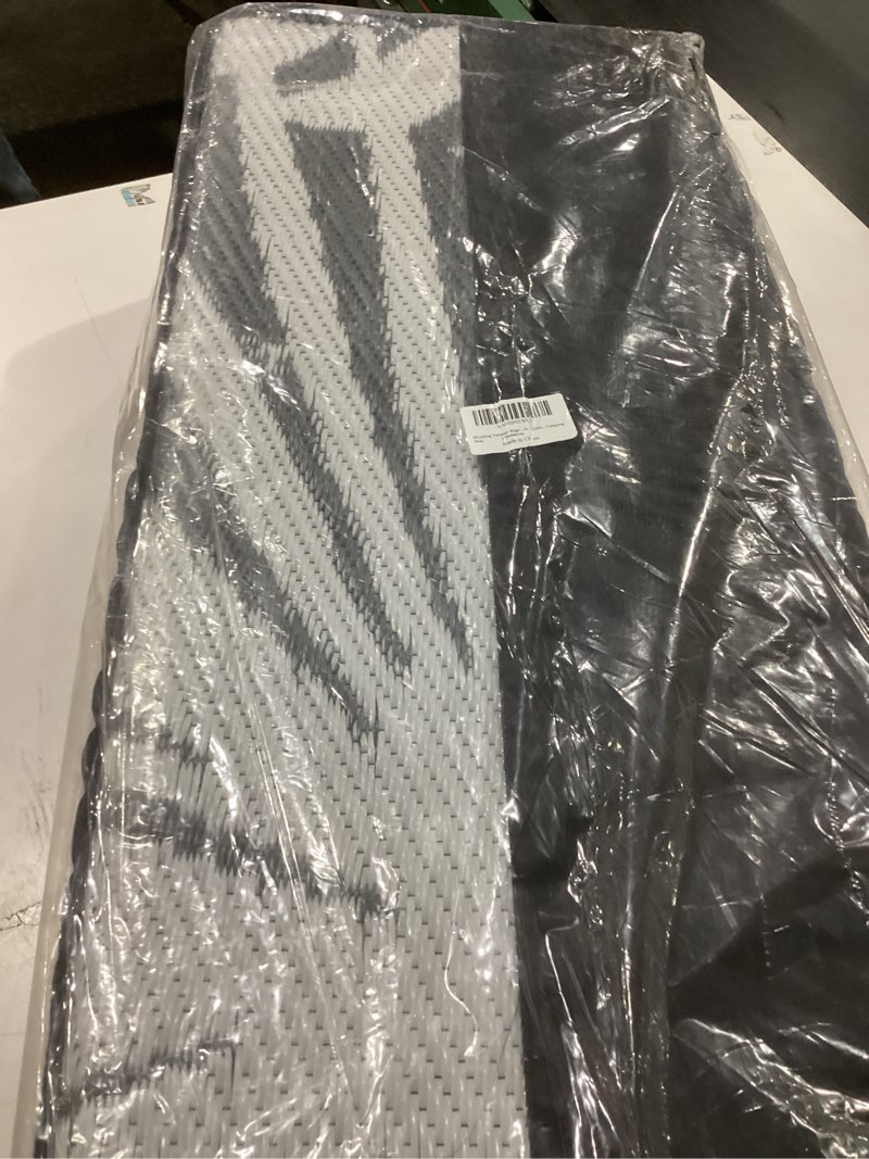 Condition photo showing New/Like New for HiiARug Outdoor Reversible Plastic Straw Rug, 9'x12', Cool Gray, Large Patio Mat for RV, Backyard, Deck, Picnic, Beach, Trailer, Camping 9' x 12' (Rectangular) Cool Gray