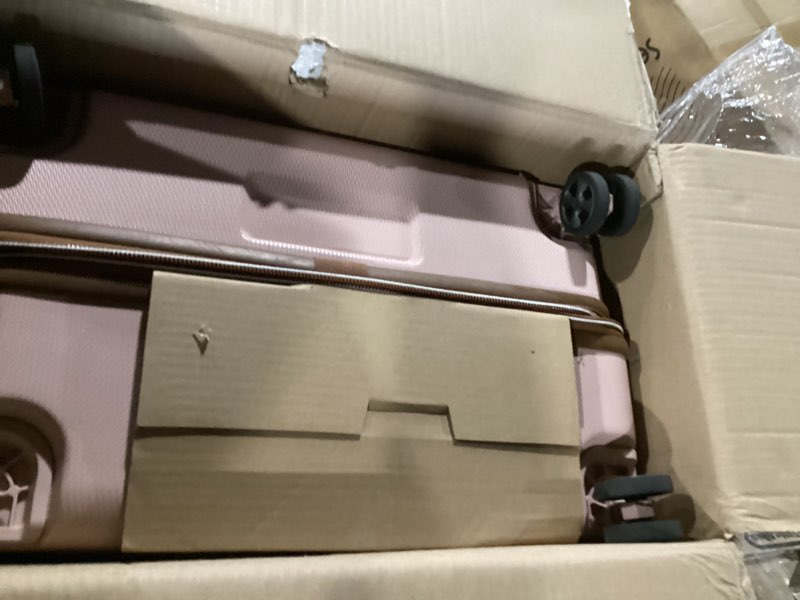 Condition photo showing Good Condition for delsey paris chatelet air 2.0 hardside luggage with spinner wheels, blush pink, checked-large 28 inch blush pink checked-large 28 inch