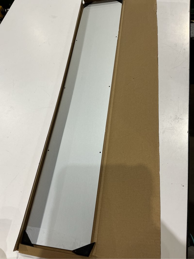 Condition photo showing Good Condition for uxcell door kick plate, 6 x 34 inches anodized aluminum kick plate door plate, 1.5mm (1/16 inch) thickness, for exterior front door or back door, silver (single pack) 6 x 34 inch silver