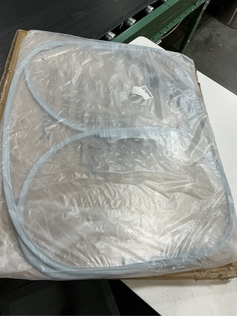 Condition photo showing New/Like New for sneeze guard desk shield – plastic divider screen for desk, table or counter - fold-up portable barrier – classroom or office shield