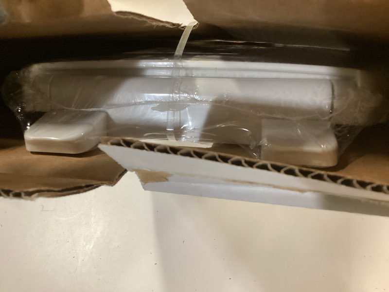 Condition photo showing New/Like New for KOHLER 20111-0 Brevia, Slow Close Toilet Seat, Round Toilet Seat, Grip-Tight Bumpers Quick-Attach Hardware, White White Round Quiet-Close