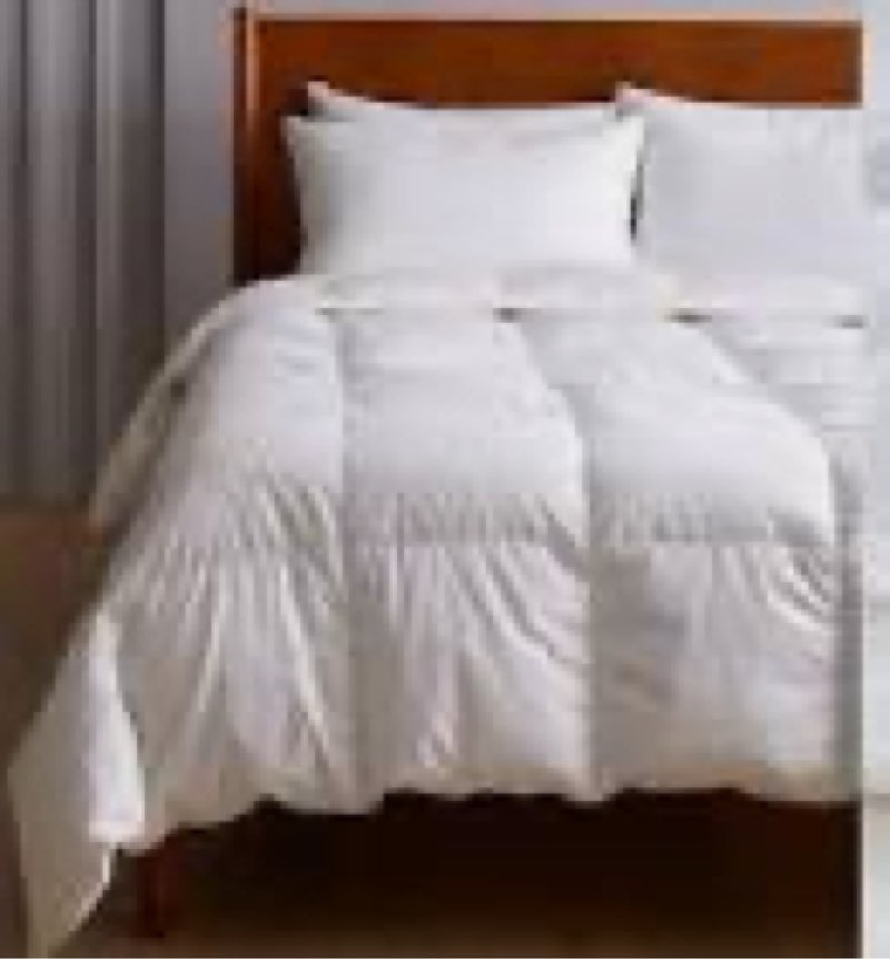 quince premium white duck down comforter all season king  new white 