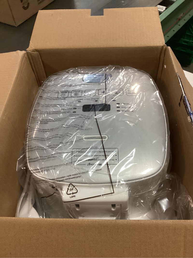 Condition photo showing New/Like New for Novaspark Low Carb Rice Cooker Stainless Steel Inner Pot, Mini Stainless Steel Rice Cooker Small 5 Cup, LED Display Low Sugar Rice Maker, 24H Timer and Auto Keep Warm, White Rice/Porridge/Oatmeal, White