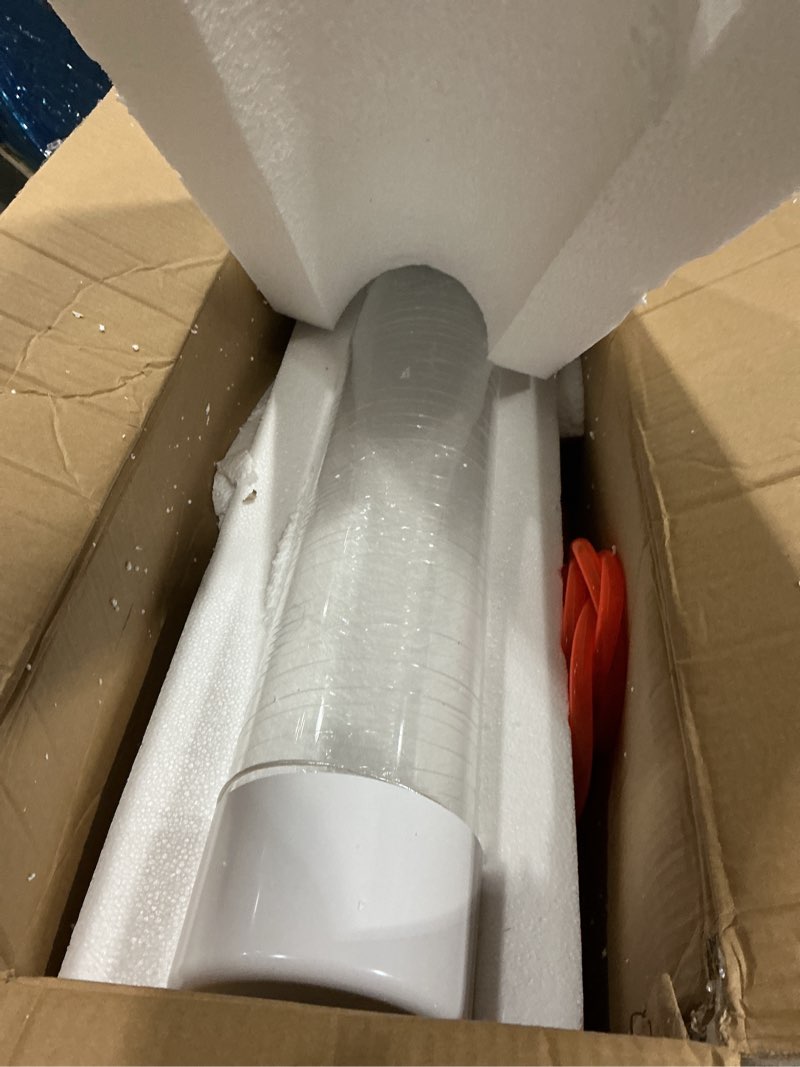 Condition photo showing As Is for Super Large Sensory Bubble Fish Tube with Remote & Adjustable Wall Bracket – 8 Color Changing Night Light Effects, Wall-Mountable Aquarium Column for Kids, Adults (6FT)