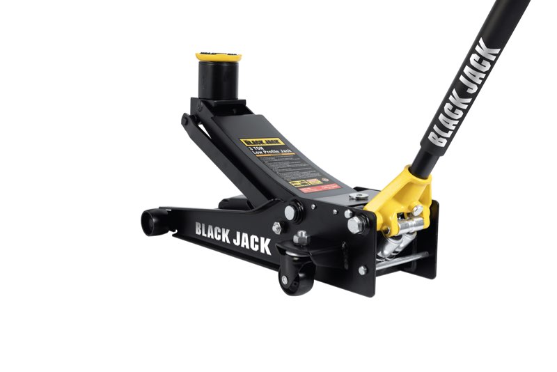 black jack t830026w low profile garage jack with suv adapter, 3 ton black