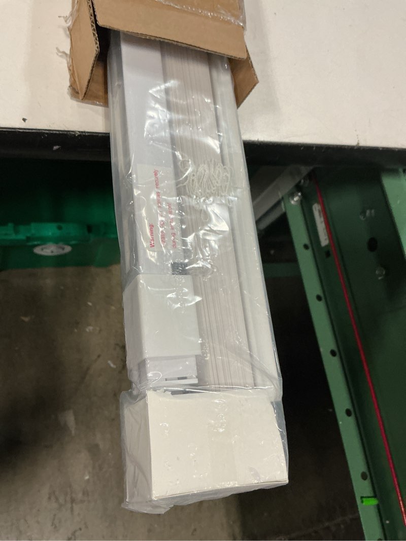 Condition photo showing Good Condition for lazblinds no tools no drill 1" vinyl mini blinds, cordless blinds for windows, light filtering horizontal window blinds & shades, 29" w x 48" h, white cordless-white 29" w x 48" h