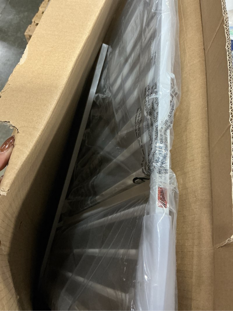 Condition photo showing New/Like New for aiwmgl 40.55" tall, 45.86-53.74 inch wide, 1.37" ultra narrow spacing dog pet baby gate indoor for doorway hallway, pressure mounted 46 47 48 49 50 51 52 53 inches wide white-no door 45.86-53.74"/116.5-136.5cm