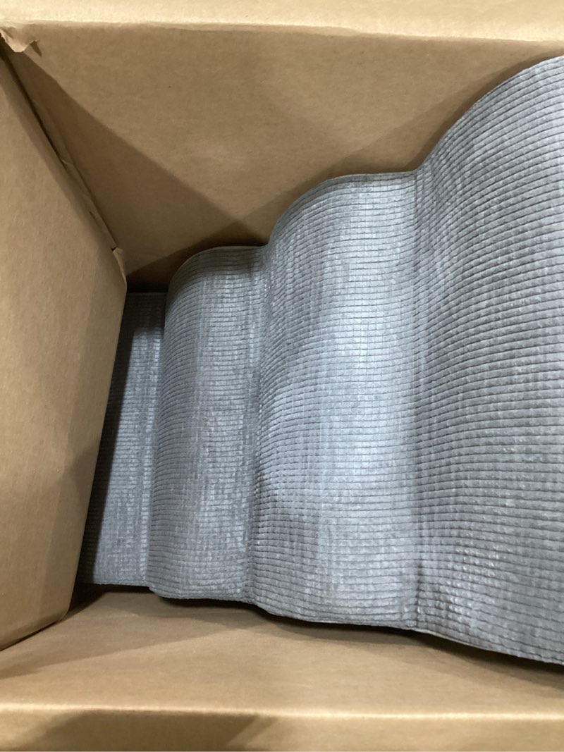 Condition photo showing item condition for Dog Stairs for Small Dogs, 4-Step Dog Ramp for Bed 19.7" H, Dogs Steps for Bed, Couch, Pet Stairs with Non-Slip Bottom Design, Cat Scratching, High Density Foam Portable Pet Steps, Indoor, Grey Fleece Grey 4 Steps