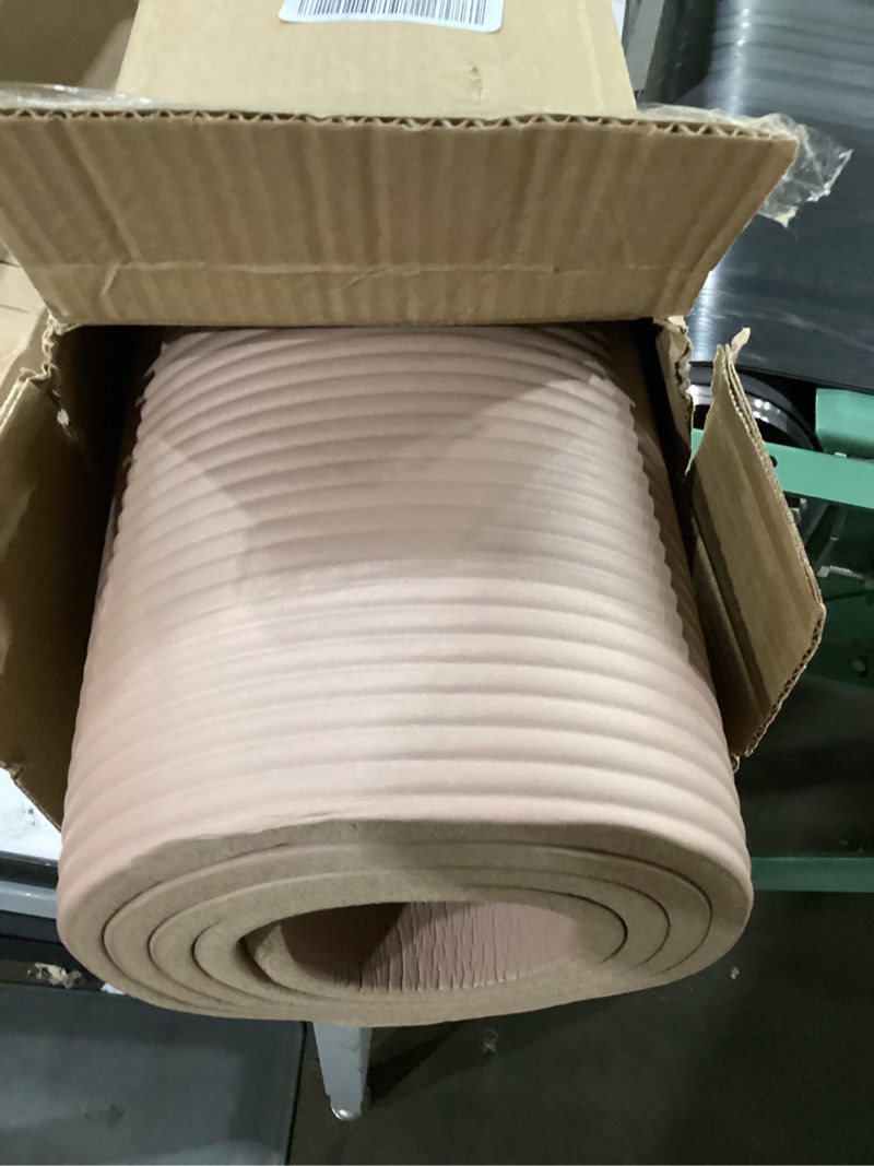Condition photo showing Good Condition for gruper yoga mat non slip nbr extra thick yoga mat, 72"l x 32"/24"w x 0.6"/0.4"th (185cm x 80cm/61cm x 15mm/10mm), anti-tear exercise mat with carrying strap and bag, workout mats for yoga, pilates brown 72 x 24 x 0.4 inches