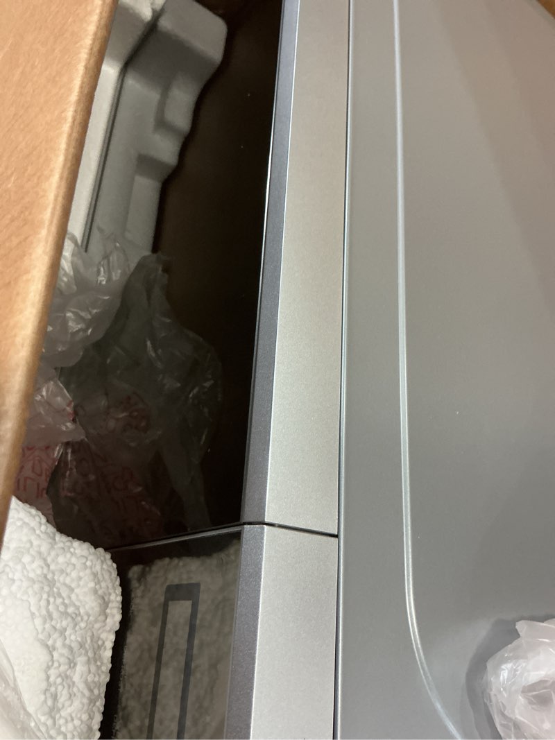 Condition photo showing Good Condition for commercial chef 0.7 cu. ft. countertop microwave oven, touch controls with digital led display, 700w microwave with 10” turntable plate, push button door, 10 power levels, chm7ms, stainless steel stainless steel 0.7 cubic feet
