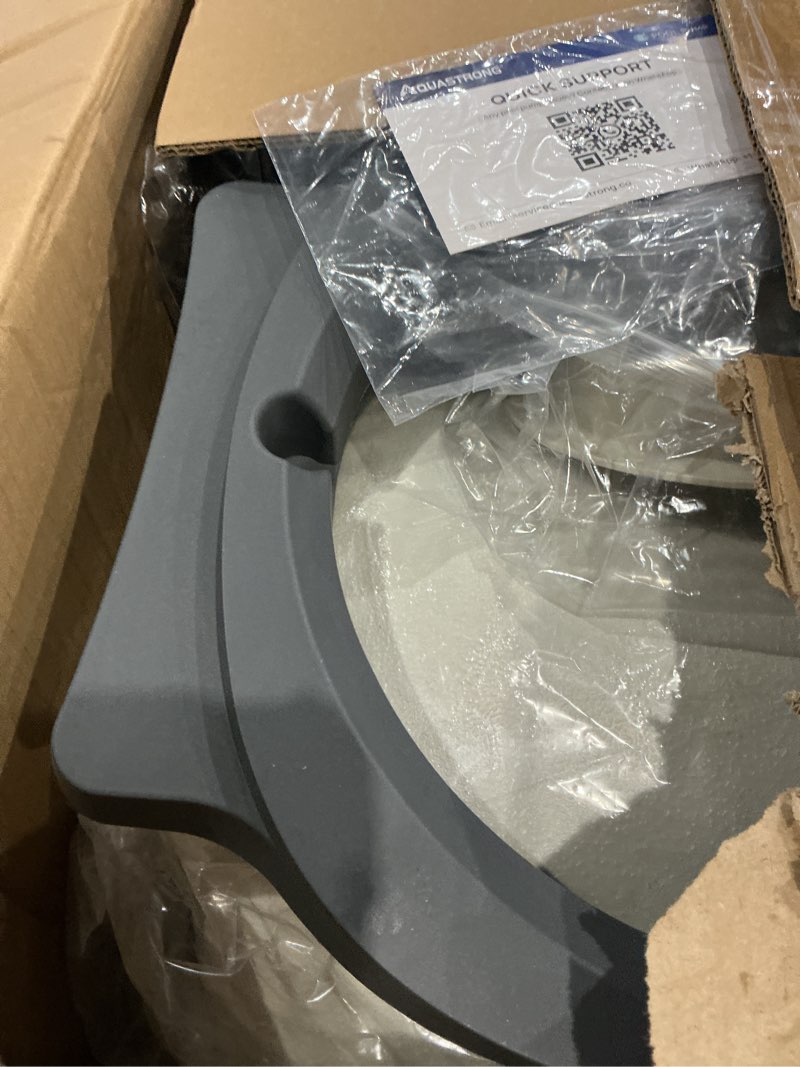 Condition photo showing As Is for aquastrong 16in sand filter pump for above ground pool with timer, 3/4 hp pool pumps above ground 3800 gph for pools up to 16000 gal, pool filter with 6-way valve, improved circulation and filtration