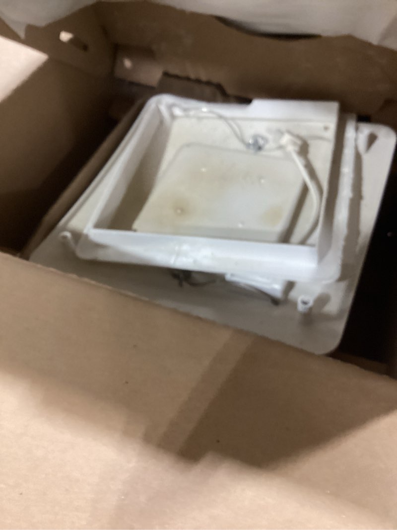 Condition photo showing Good Condition for Broan-NuTone ChromaComfort Bathroom Exhaust Fan with Bluetooth Speaker, Powerful 110CFM/1.5 Sones, 24-color LED Light, SPK110RGBL, Wall Switch Chroma Sensonic