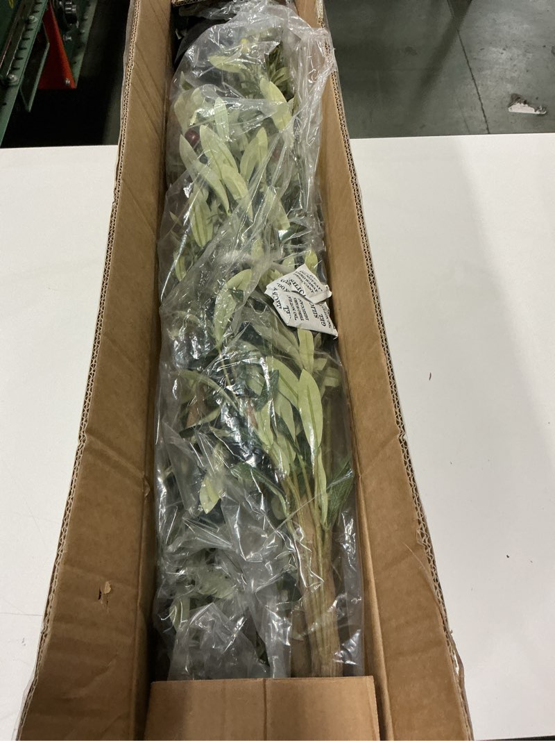 Condition photo showing As Is for Bellacat Faux Olive Tree 7ft?Olive Trees Artificial Indoor with Natural Wood Trunk and Realistic Leaves and Fruits. 7 Feet(84in) Fake Olive Tree for Home House Office Décor. 1 7ft