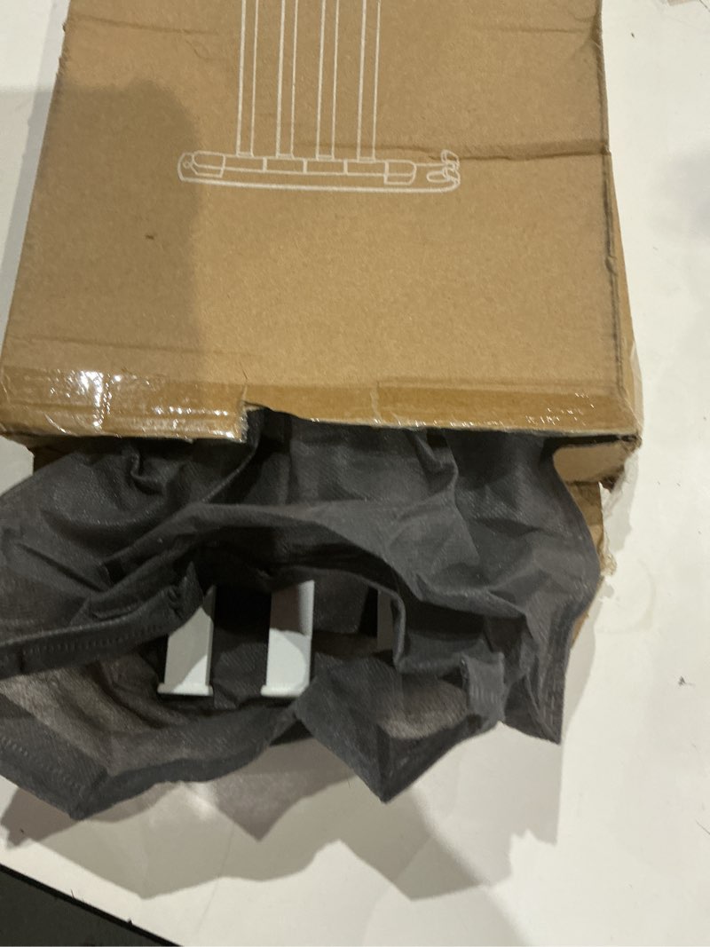 Condition photo showing Good Condition for Swivel Towel Racks for Bathroom/Kitchen, Wall Mounted No Drill Heavy Duty Towel Holder with Multi-Bar, Carbon Steel Stainless Swing Rod Towel Bar,White 3-Arms Space Saving Adhesive Towel Hanger Bath White 3Arms