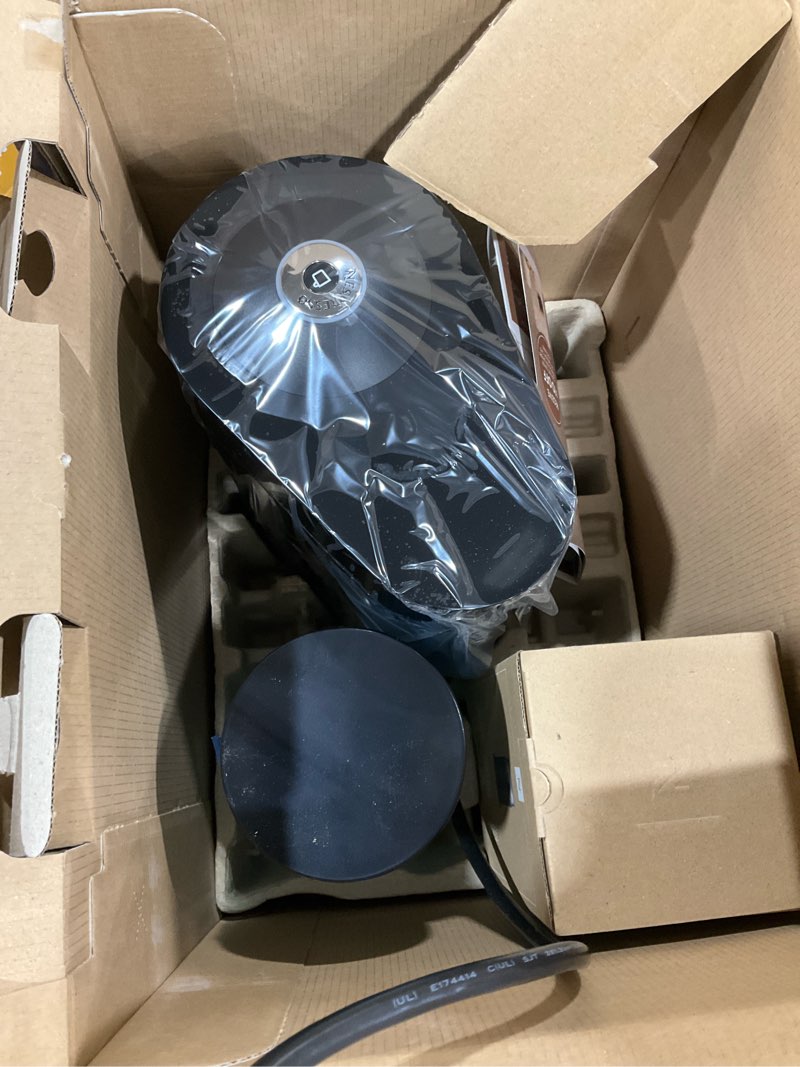 Condition photo showing New/Like New for nespresso vertuoplus deluxe coffee and espresso machine bundle with aeroccino milk frother by de'longhi, black machine + frother black