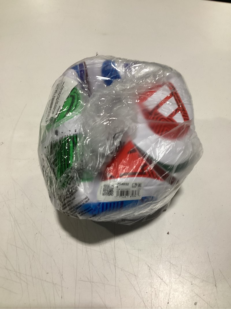 Condition photo showing Good Condition for Adidas Unisex-Adult World Cup Soccer Ball, White/Team Royal Blue/Solar Blue/Power Red, 4