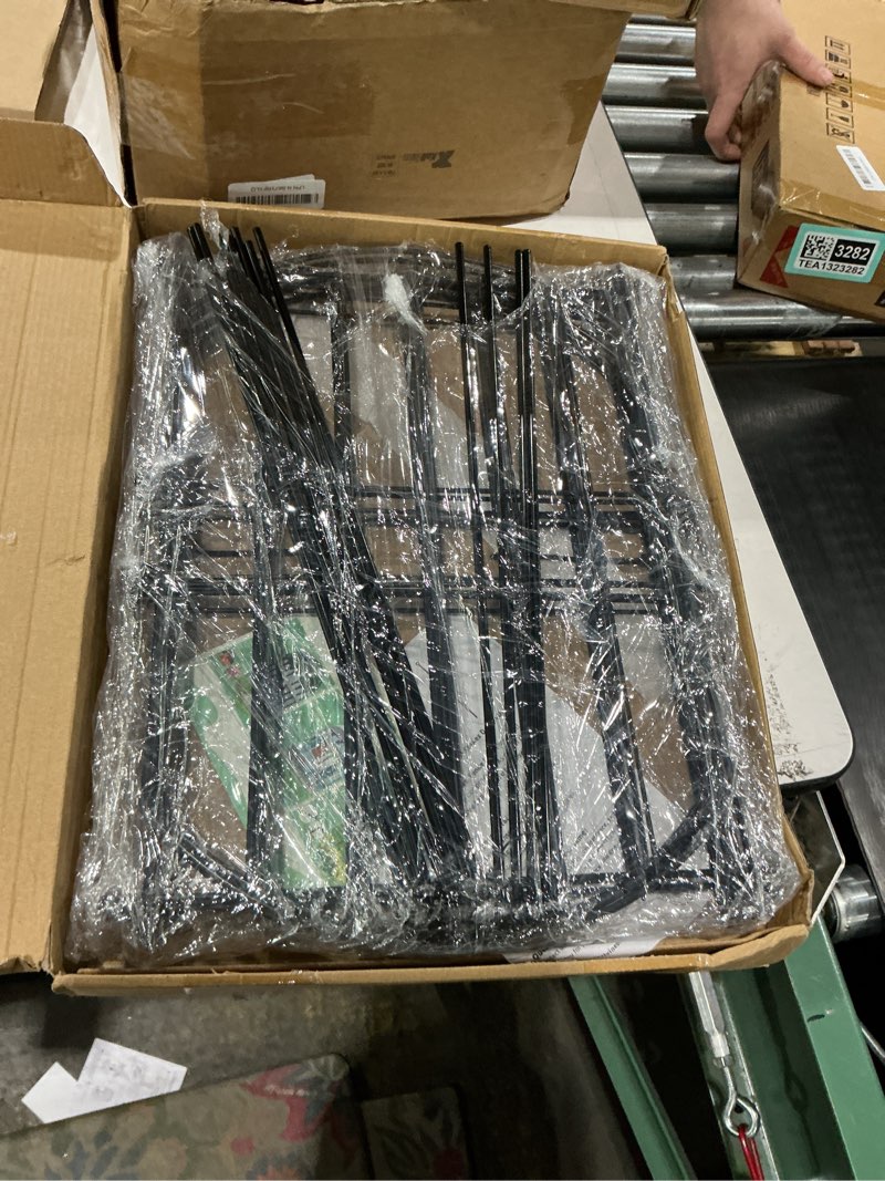 Condition photo showing New/Like New for decorative garden fence 17in x10ft, 10 pack rustproof metal no dig fence animal barrier for dog, arched flower bed edging ornamental wire border panel fencing for yard patio outdoor decor black 10 panels-17in(h)x10ft(l)