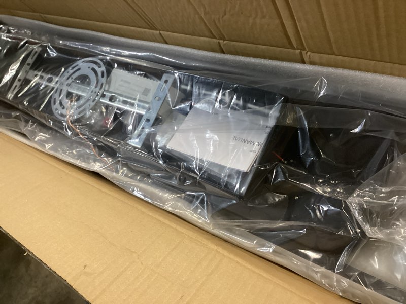 Condition photo showing Good Condition for Modern LED Ceiling Lighting with Remote, 70W Dimmable Black Linear Flush Mount Light Fixture, 39.4'' Low Profile Lights Fixture Long LED Ceiling Lamp for Kitchen Bedroom Living Room Hallway B-Long-Ring