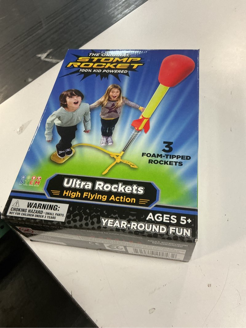 Condition photo showing New/Like New for stomp rocket® original ultra rocket launcher for kids  soars 200   adjustable launcher  kids ages 5+