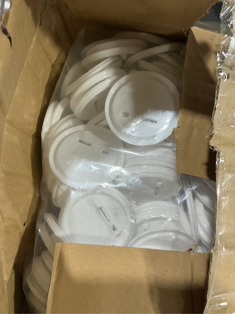 Condition photo showing Good Condition for 200 sets button maker supplies, 2.28 inch / 58mm button parts buttons supplies, approx. 2.25 in blank badge parts with blank paper for buttons maker machine pin maker press 2.28 inches (58 mm)