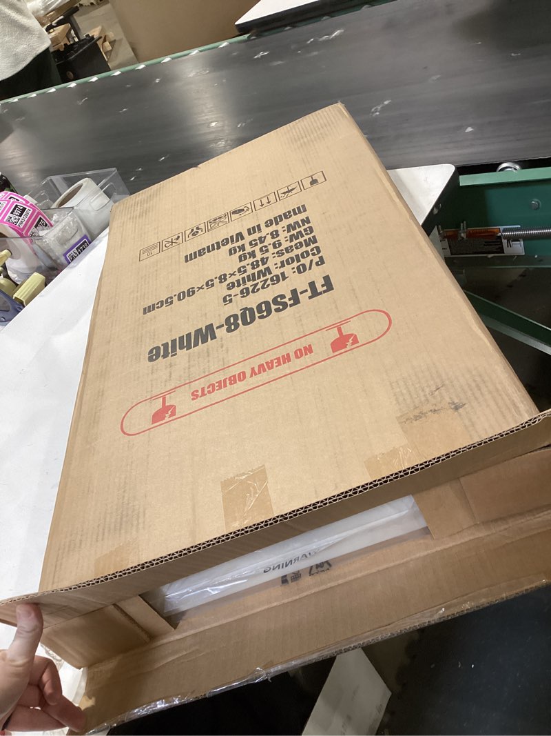 Condition photo showing New/Like New for fdw 34" folding card table plastic, portable square height, perfect for party and parties backyard events, white white 34"