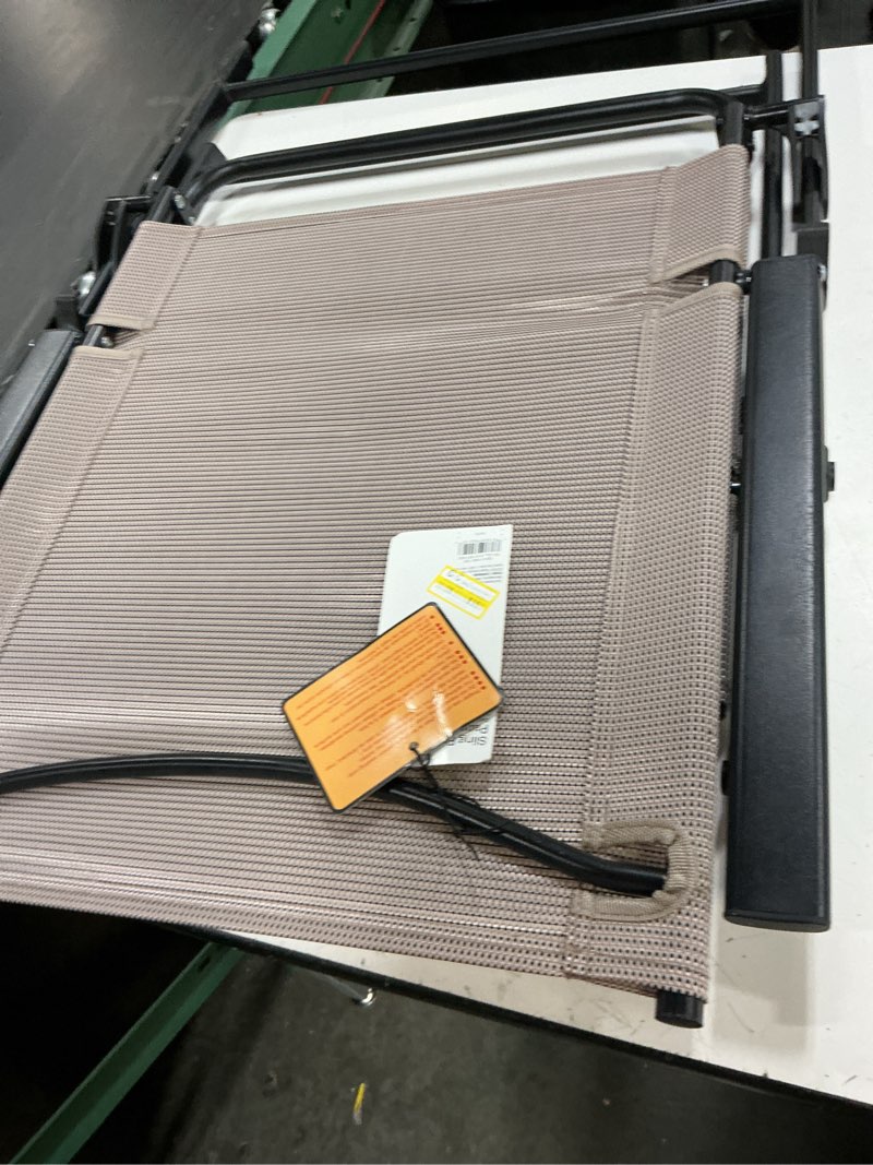 Condition photo showing Good Condition for sling folding patio chair - tan - room essentials