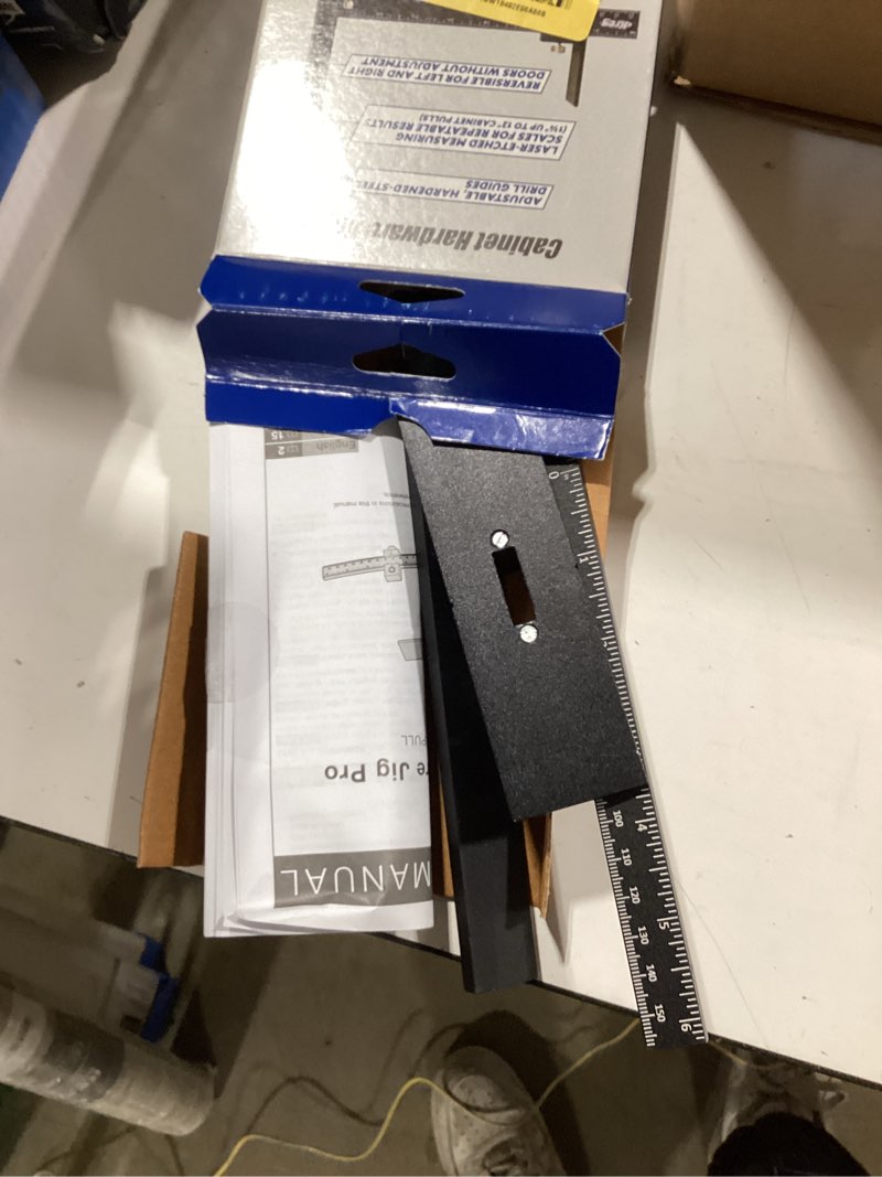 Condition photo showing Good Condition for kreg cabinet hardware jig pro black mounting template