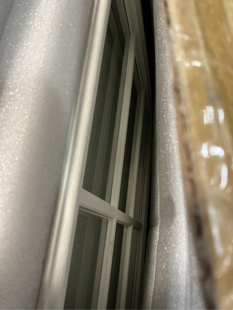 Condition photo showing Good Condition for 20'' x 36'' entry door frame insert only replacement kit (glass not included) 1 lite exterior front door window frame grille inserts replacement kit for home improvement 20 x 36 1 lite