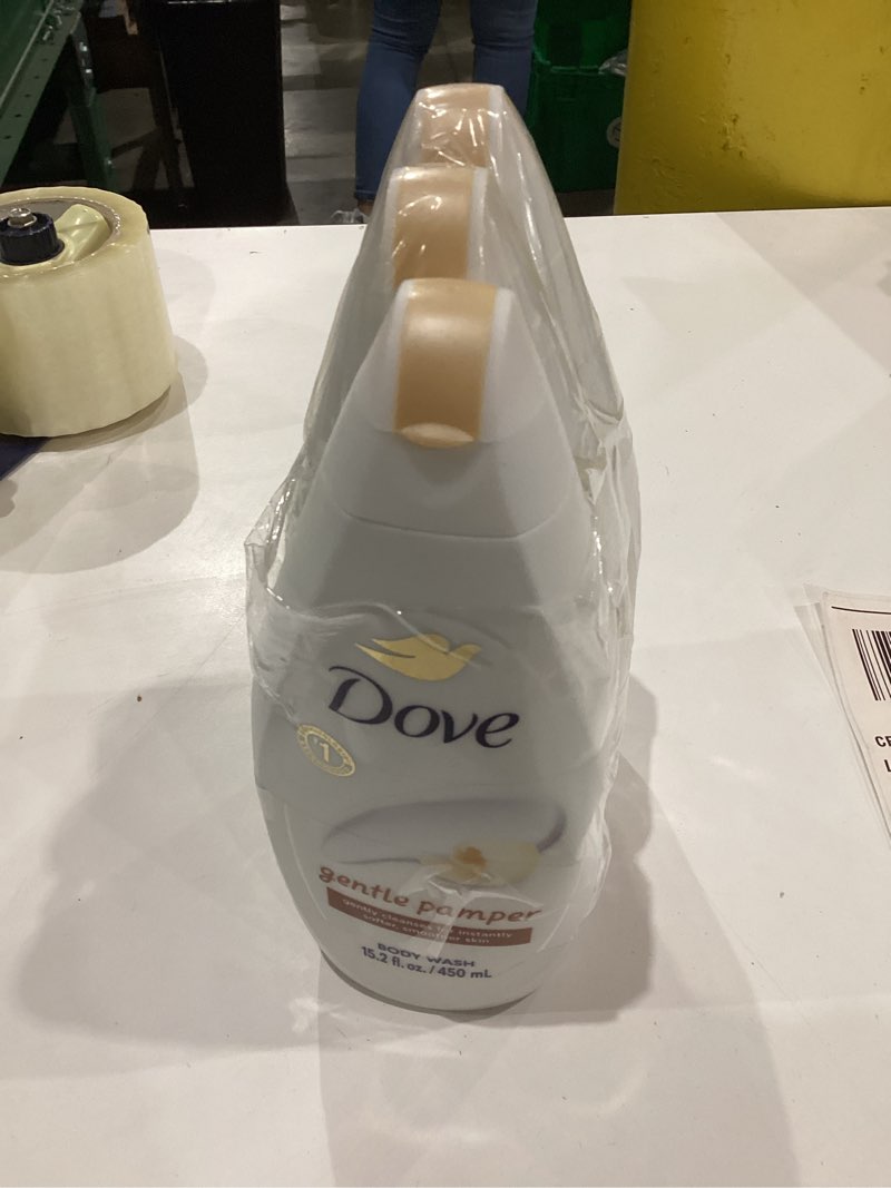 Dove Body Wash - Gentle Pamper for Unisex - 25.36 oz Body Wash (Pack of 3)