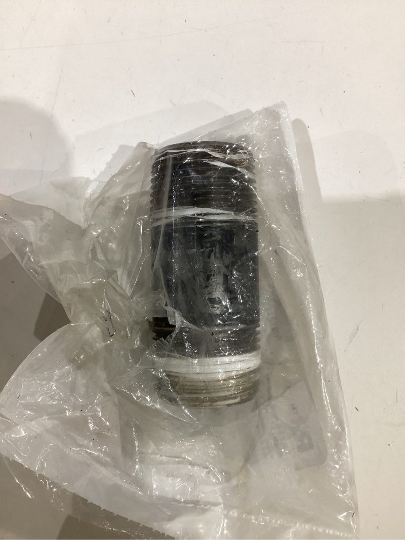 1 in x3 in Black Steel Mip Nipple