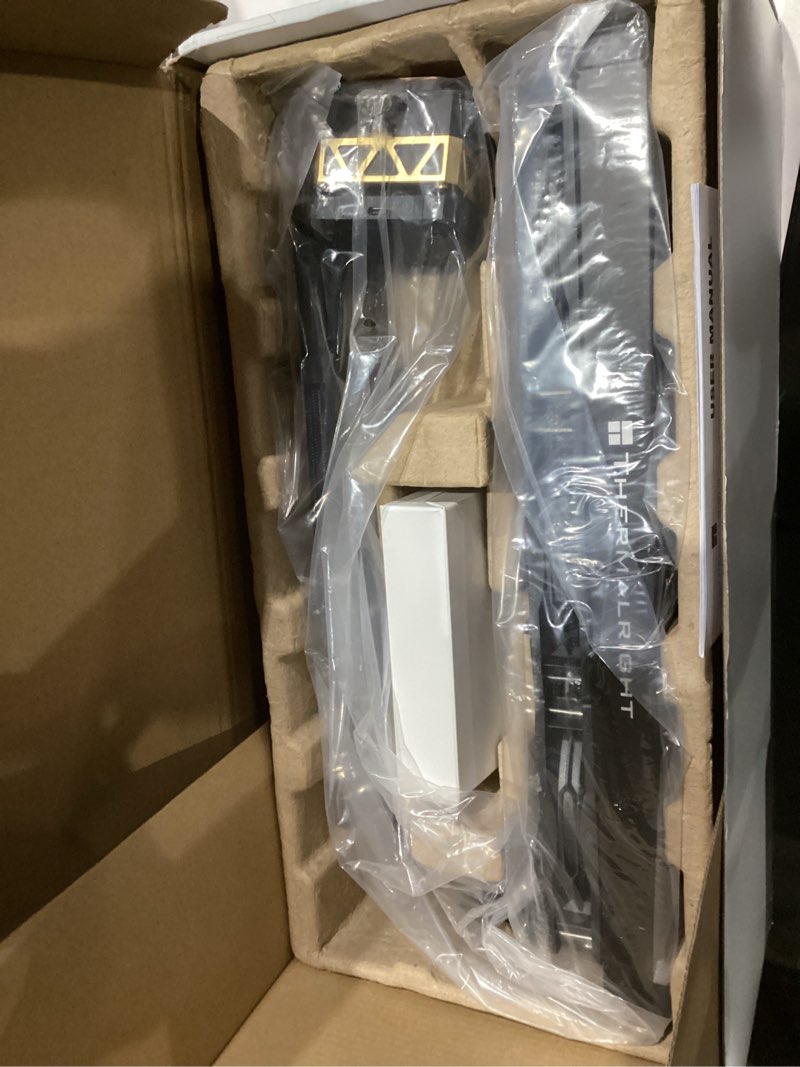 Condition photo showing As Is for Thermalright FW360 Black ARGB CPU Water Cooler with 3 PWM Fans with 2000RPM,IPS LCD Screen with 320x240 Resolution,Liquid CPU Cooler with 2.4in LCD Display,CPU PC Aio Cooler for AM5/Intel LGA1851