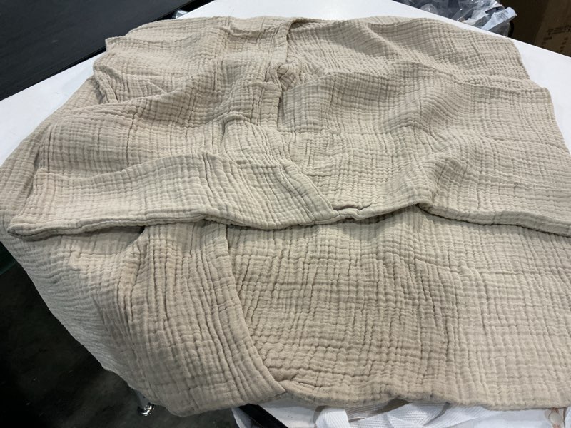 Condition photo showing New/Like New for quince organic cotton gauze sham set 20 in x26 in/dune