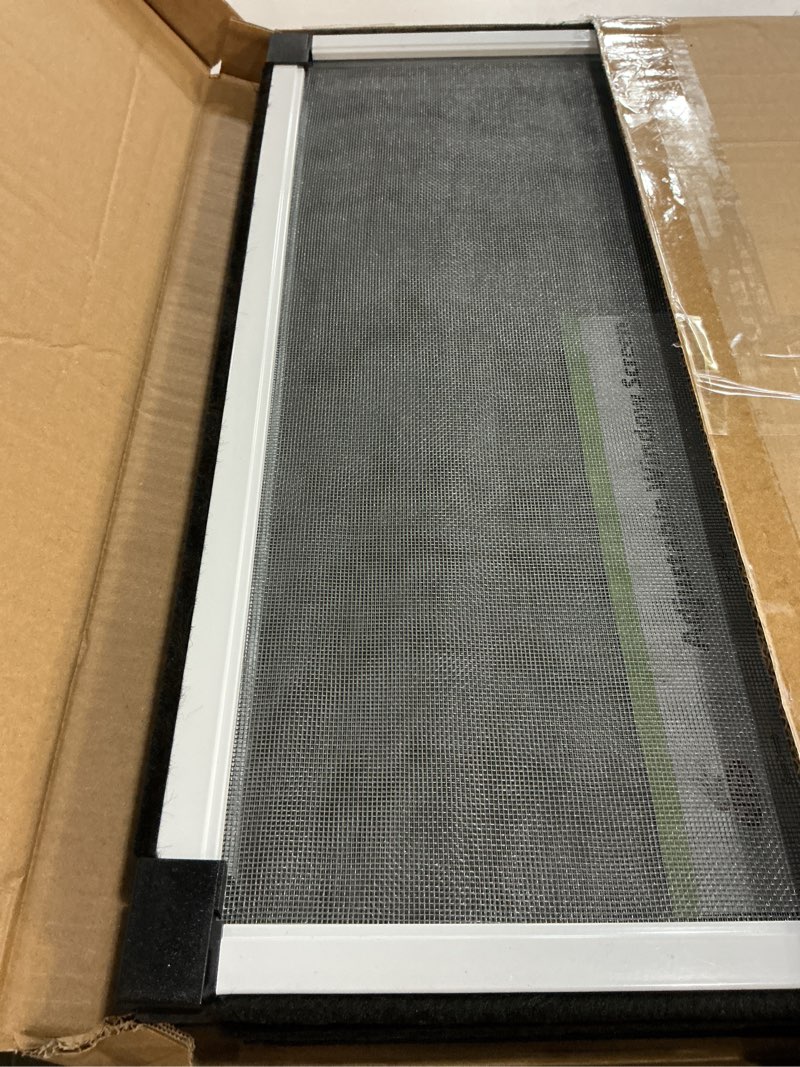 Condition photo showing New/Like New for flyzzz adjustable sliding window screen horizontal (15.74 ''h x 21-40''w) 2 packs expandable window screen replacement for home medium 15.74 inches high by 21-40 inches wide 2 packs